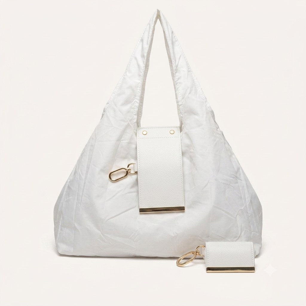 Lurea Borsa Pieghevole Bianco
