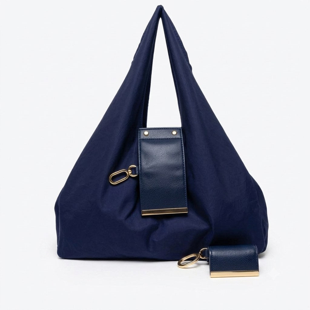 Lurea Borsa Pieghevole Blu notte